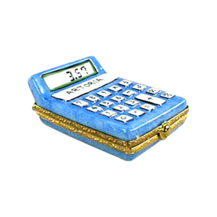 Calculator Limoges Box for Collectors Porcelain Limoges Professional French Trinket Box