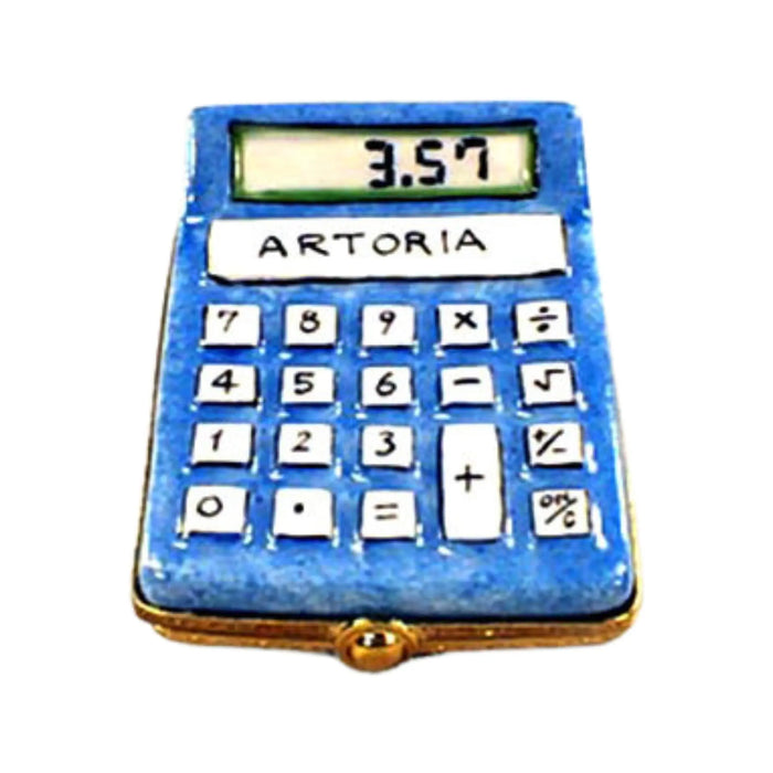 Calculator Limoges Box for Collectors Porcelain Limoges Professional French Trinket Box