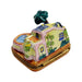 California Villa Pool Limoges Box Porcelain Limoges furniture home beach French Trinket Box