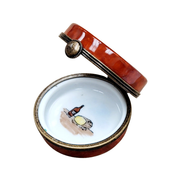 Camembert Cheese Limoges Box for Cheese Lovers Porcelain Limoges food French Trinket Box