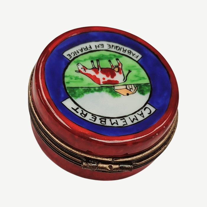 Camembert Cheese Limoges Box for Cheese Lovers Porcelain Limoges food French Trinket Box