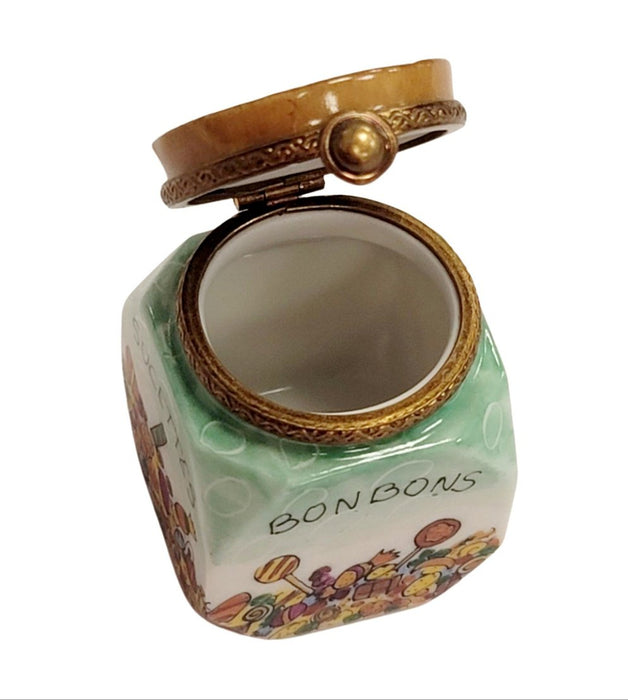 Candy Jar Bon Bon Figurine for Collectors Porcelain Limoges Dessert carnival French Trinket Box