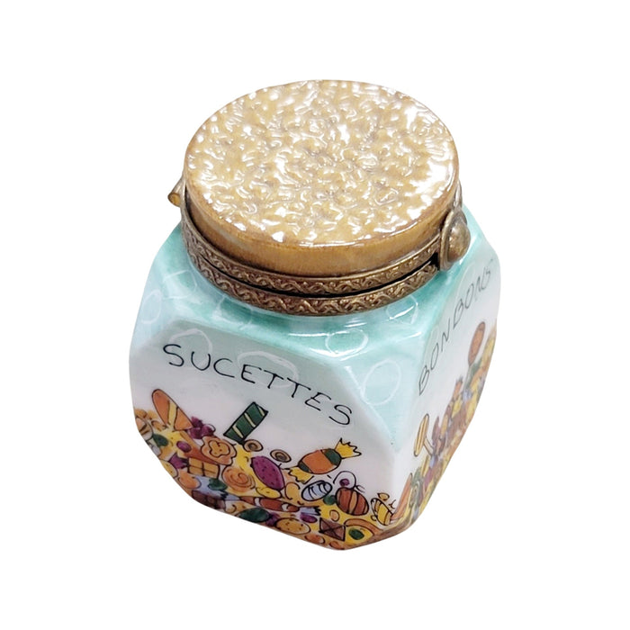Candy Jar Bon Bon Figurine for Collectors Porcelain Limoges Dessert carnival French Trinket Box