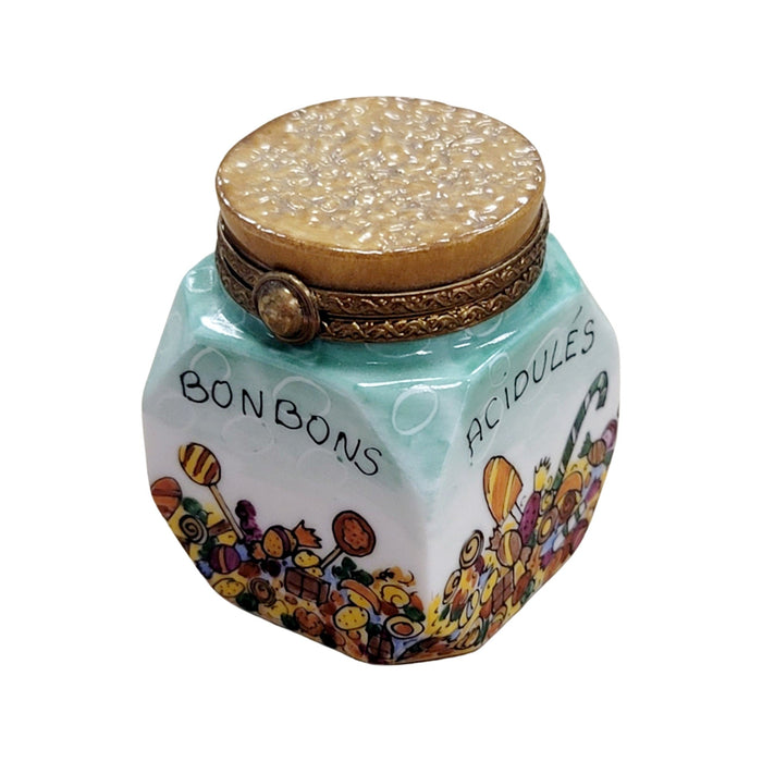 Candy Jar Bon Bon Figurine for Collectors Porcelain Limoges Dessert carnival French Trinket Box
