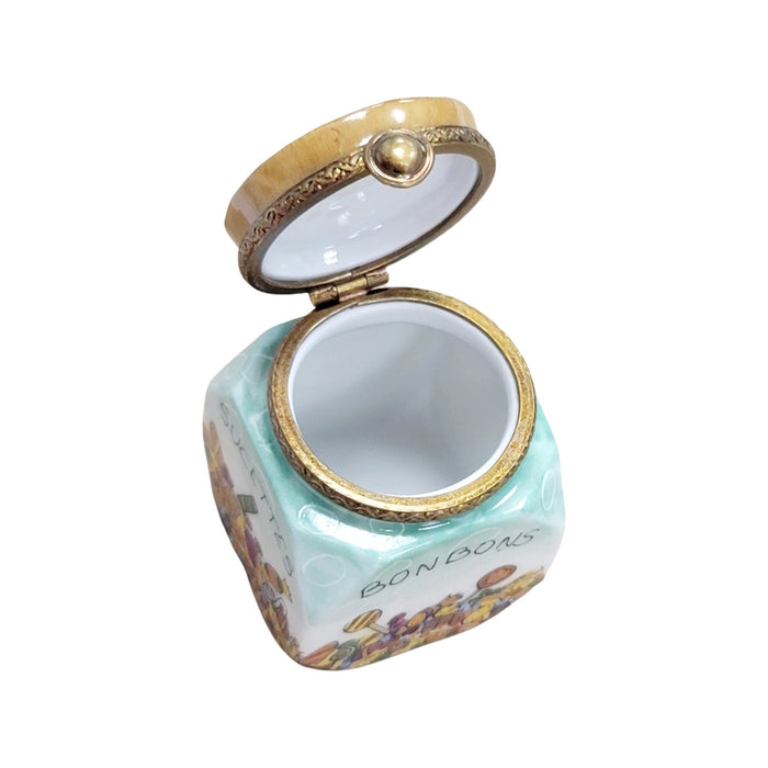 Candy Jar Bon Bon Figurine for Collectors Porcelain Limoges Dessert carnival French Trinket Box