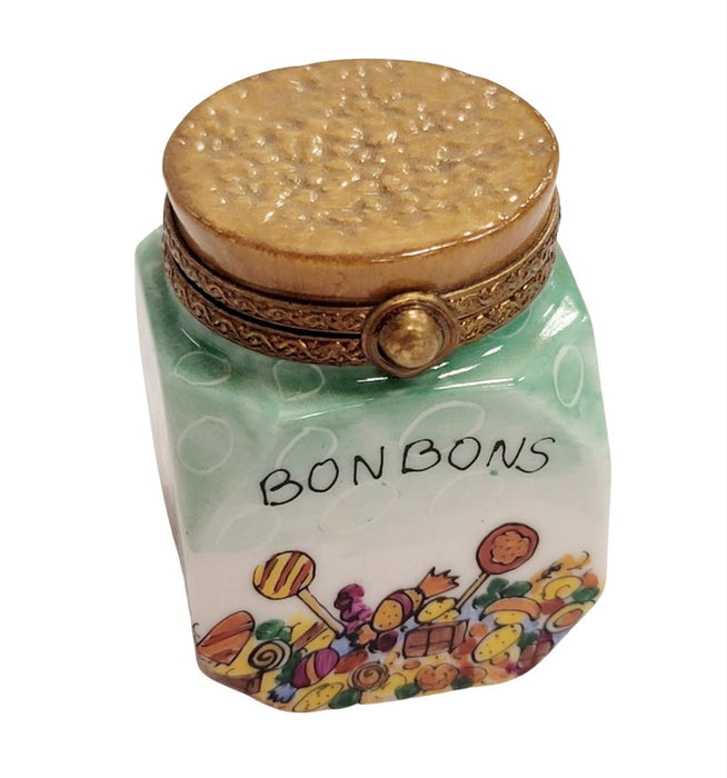 Candy Jar Bon Bon Figurine for Collectors Porcelain Limoges Dessert carnival French Trinket Box