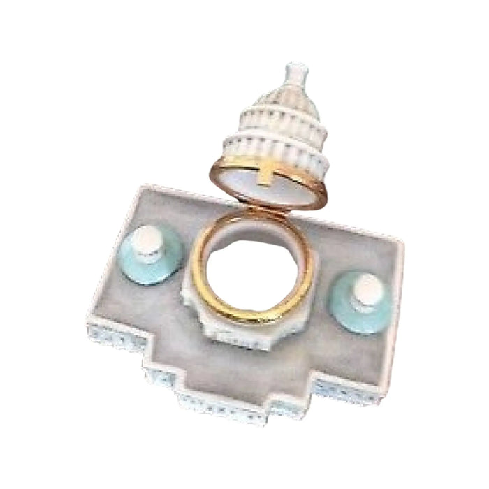 Capitol Dome Limoges Box for Collectors Porcelain Limoges United States French Trinket Box