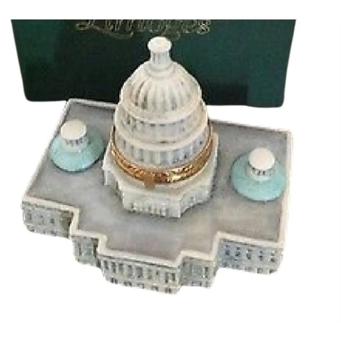 Capitol Dome Limoges Box for Collectors Porcelain Limoges United States French Trinket Box