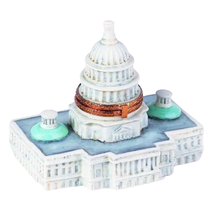 Capitol Dome Limoges Box for Collectors Porcelain Limoges United States French Trinket Box