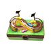 Car Race Track Limoges Box for Racing Enthusiasts Porcelain Limoges vehicle sports French Trinket Box