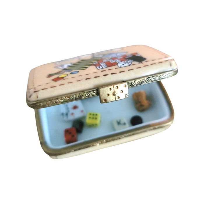 Card Games Limoges Box for Collectors Porcelain Limoges games travel French Trinket Box
