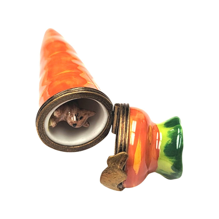 Carrot Surprise for Home Decor Porcelain Limoges vegetable French Trinket Box