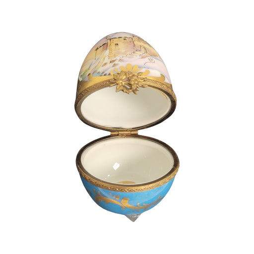 Castle Elegance Limoges Box for Luxury Collectors Porcelain Limoges egg myth fairy tale monument French Trinket Box