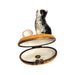 Cat Figurine for Cat Lovers Porcelain Limoges Cat beverage French Trinket Box