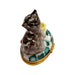 Cat in Teacup Delight Porcelain Limoges Cat French Trinket Box
