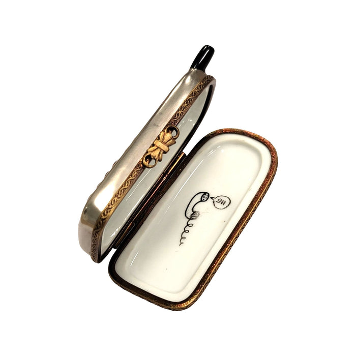 Cell Phone Limoges Box Elegance Porcelain Limoges home professional French Trinket Box