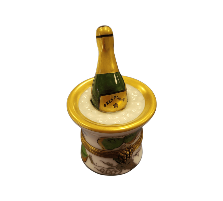 Champagne Bucket Grapes Limoges Box Porcelain Figurine-Wine-CH1R307