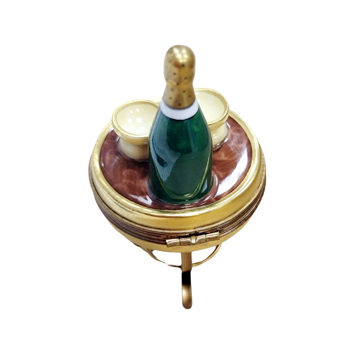 Champagne Celebration Limoges Box for Wine Lovers Porcelain Limoges wine French Trinket Box