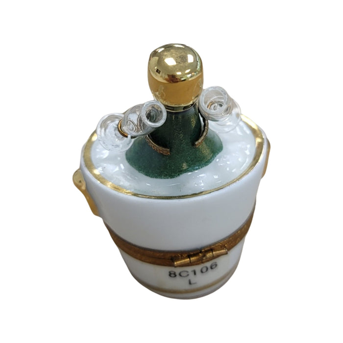 Champagne Elegance Limoges Box for Luxury Celebrations Porcelain Limoges WINE special French Trinket Box