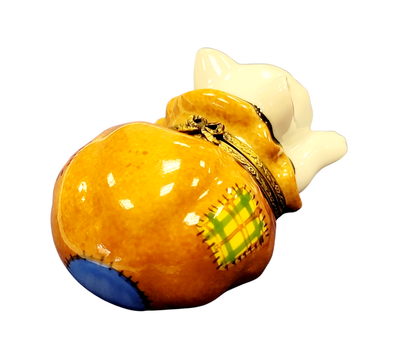 Charming Cat Figurine for Cat Lovers Porcelain Limoges Cat French Trinket Box