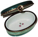 Charming Cherry Box for Elegant Gifts Porcelain Limoges round French Trinket Box