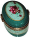 Charming Cherry Box for Elegant Gifts Porcelain Limoges round French Trinket Box
