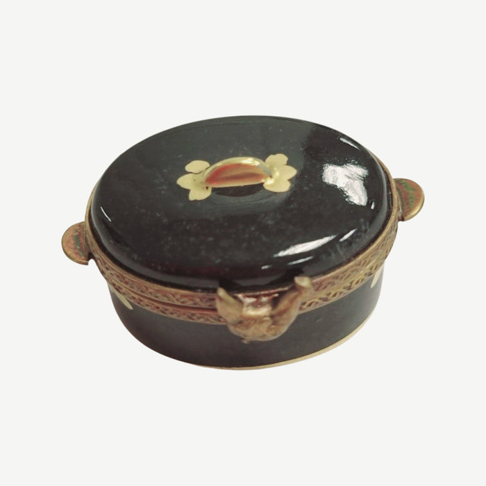 Charming Chicken Limoges Box for Culinary Enthusiasts Porcelain Limoges food French Trinket Box