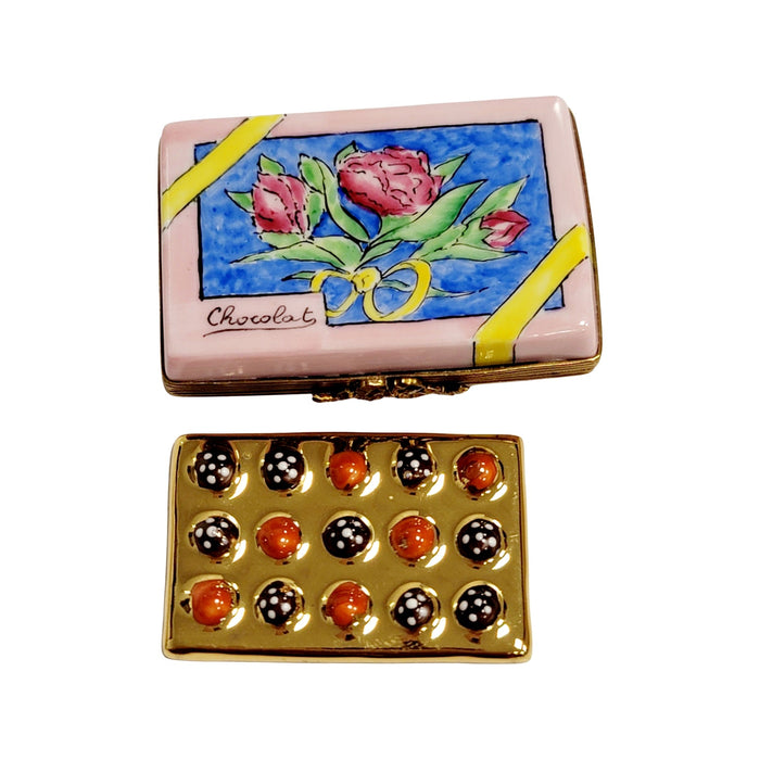Charming Chocolates Limoges Box for Gift Lovers Porcelain Limoges Dessert French Trinket Box