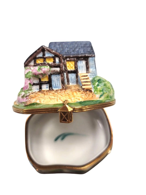 Charming Cottage Limoges Box for Collectors Porcelain Limoges home French Trinket Box