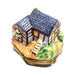The painter's artistry shows on this Country House Cottage with Trees Limoges box