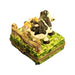 Charming Cow Keepsake Box for Nature Lovers Porcelain Limoges farm animal French Trinket Box