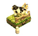 Charming Cow Keepsake Box for Nature Lovers Porcelain Limoges farm animal French Trinket Box