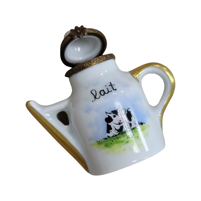 Charming Cow Milk Pot for Collectors Porcelain Limoges China beverage French Trinket Box