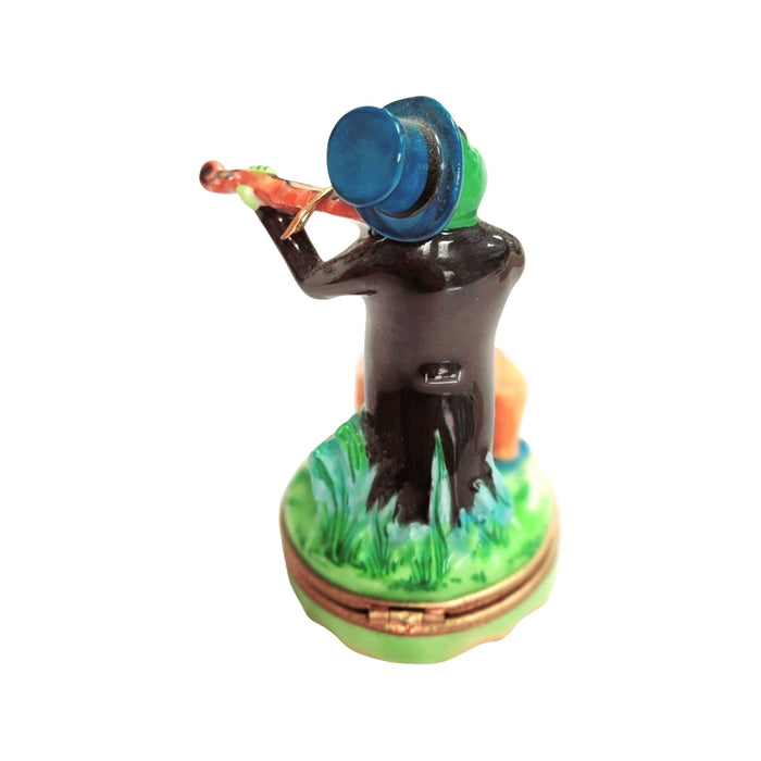 Charming Cricket Music Box for Nature Lovers Porcelain Limoges Music bugs critters bug French Trinket Box