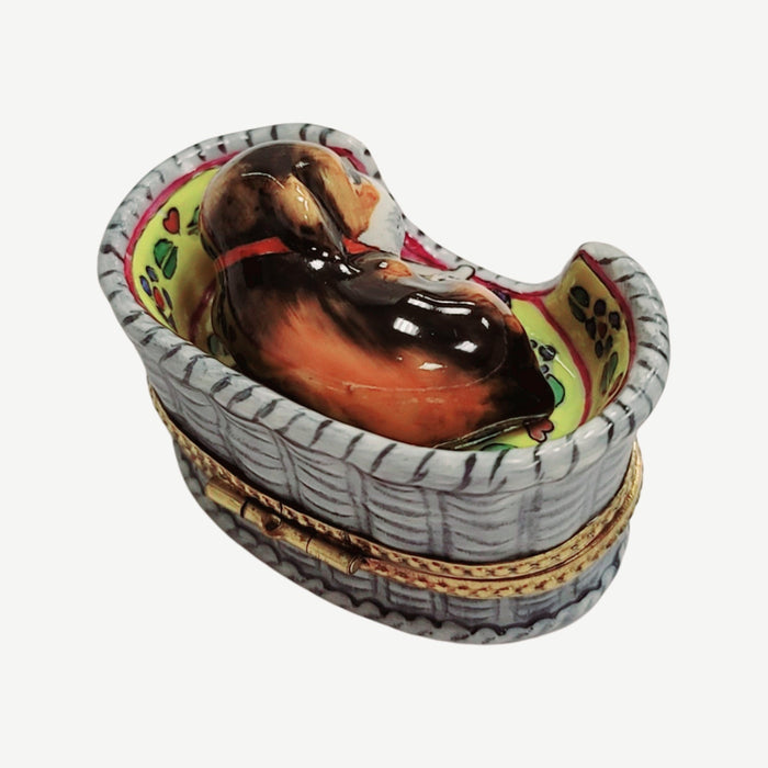 Charming Dog Limoges Box for Pet Lovers Porcelain Limoges dog limoges box French Trinket Box