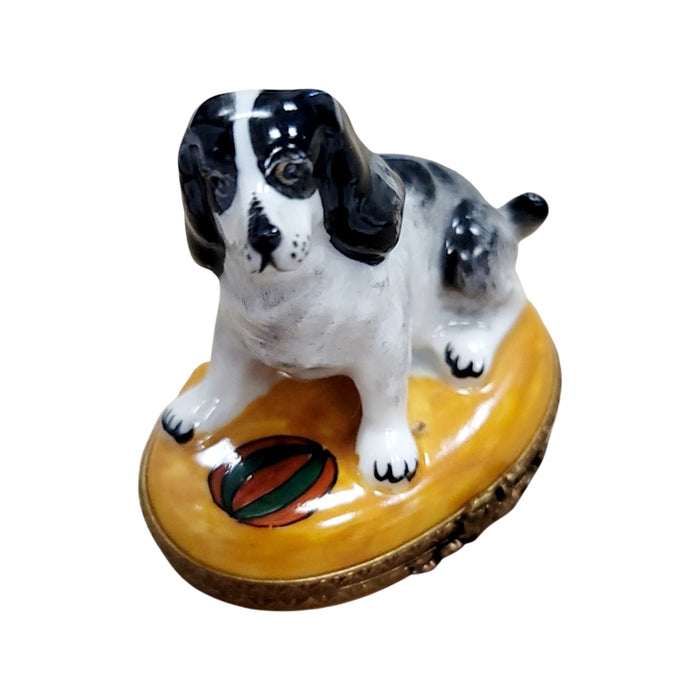 Charming Dog Limoges Box for Dog Lovers Porcelain Limoges dog limoges box French Trinket Box