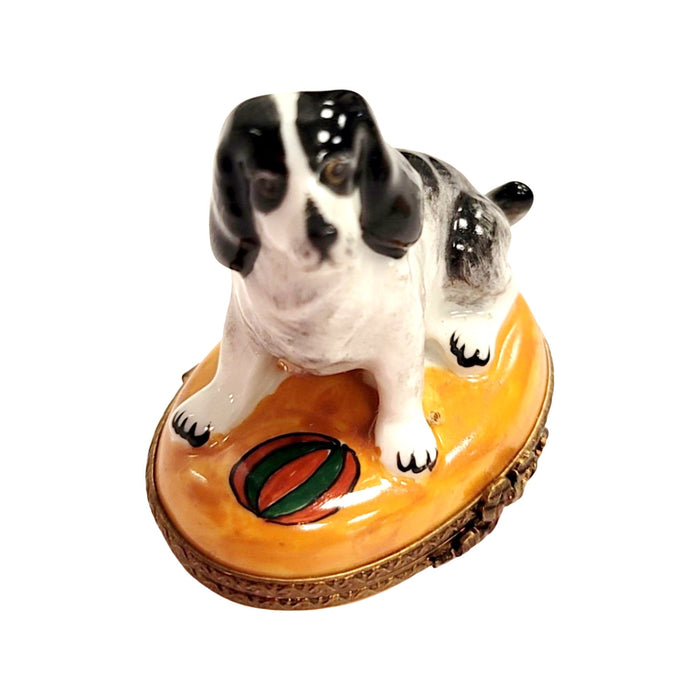 Charming Dog Limoges Box for Dog Lovers Porcelain Limoges dog limoges box French Trinket Box