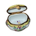 Charming Floral Limoges Box for Home Decor Porcelain Limoges shaped French Trinket Box
