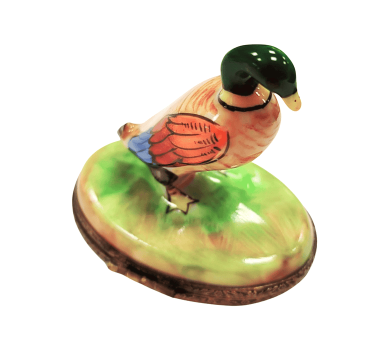 Charming Duck Figurine for Home Decor Porcelain Limoges bird limoges boxes French Trinket Box