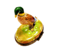 Charming Duck Figurine for Home Decor Porcelain Limoges bird limoges boxes French Trinket Box
