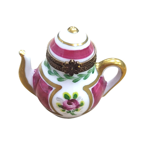 Charming Purple Teapot for Collectors Porcelain Limoges China French Trinket Box