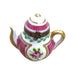 Charming Purple Teapot for Collectors Porcelain Limoges China French Trinket Box