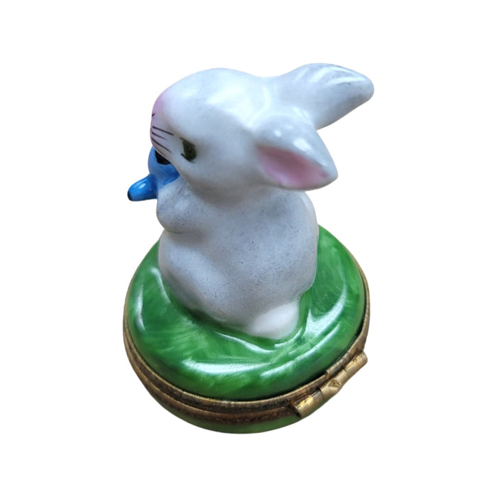 Charming Rabbit Limoges Box for Collectors Porcelain Limoges rabbit French Trinket Box