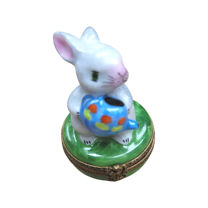 Charming Rabbit Limoges Box for Collectors Porcelain Limoges rabbit French Trinket Box