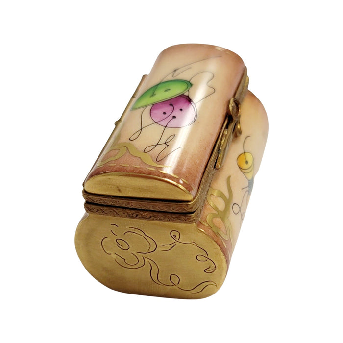 Charming Sewing Box for Crafters Porcelain Limoges home French Trinket Box