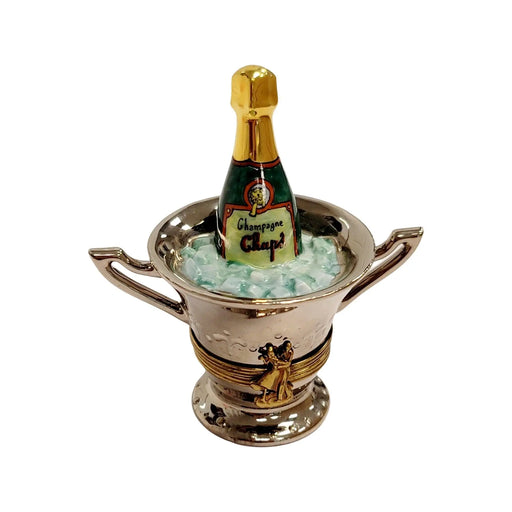 Charming Champagne Bucket for Collectors Porcelain Limoges Wine French Trinket Box