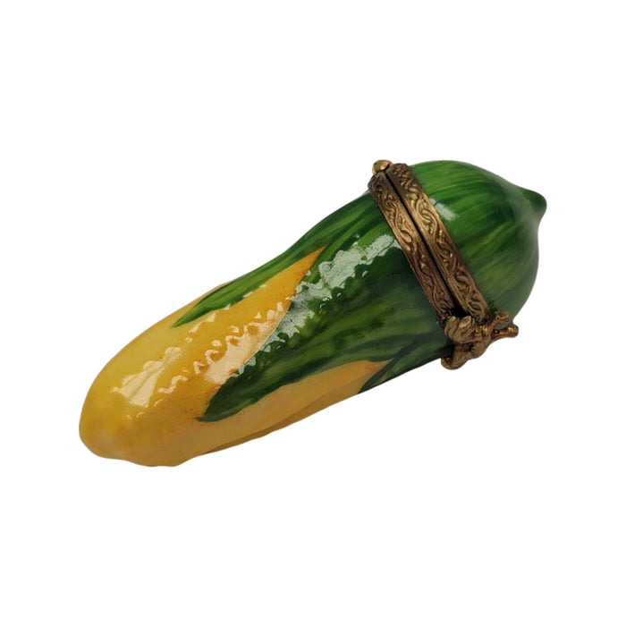 Charming Corn Limoges Box for Collectors Porcelain Limoges vegetables French Trinket Box