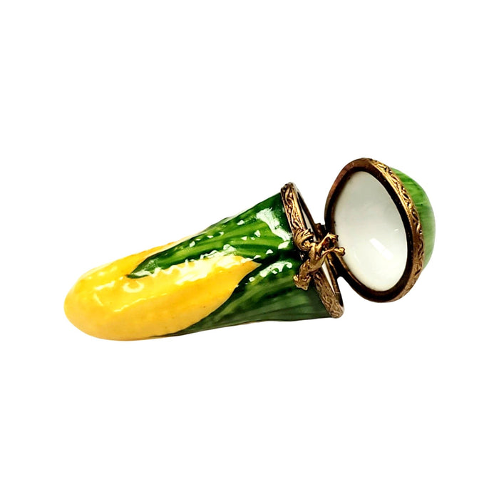 Charming Corn Limoges Box for Collectors Porcelain Limoges vegetables French Trinket Box