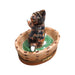 Charming Tabby Cat Figurine for Cat Lovers Porcelain Limoges cat cats limoge box French Trinket Box