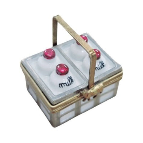 Limoges Boutique presents the Bottles of Milk, a genuine Limoges box painted by hand in France